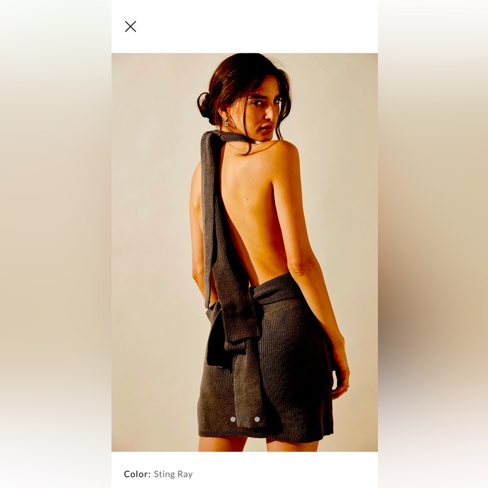 Free People Orchid Convertible Low back mini dress